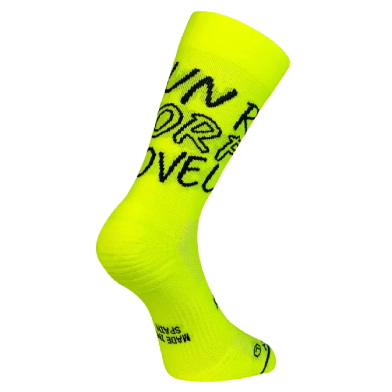 Super Deal Sporcks - Running Sock - Run For Love Yellow