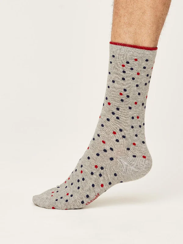 Weekend Bargains to Snag Spotty Socks - Mid Grey Marle