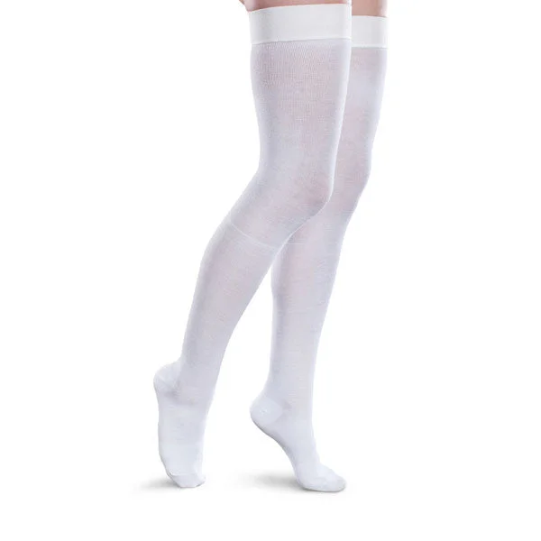Unmissable Sale Therafirm Core-Spun Thigh High Socks w/Silicone Band - 20-30 mmHg