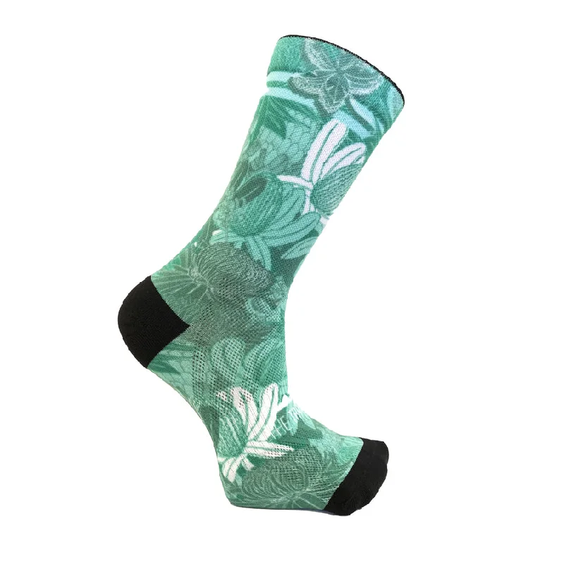 Take Advantage The Trail Co. Running Socks | Green Bloom