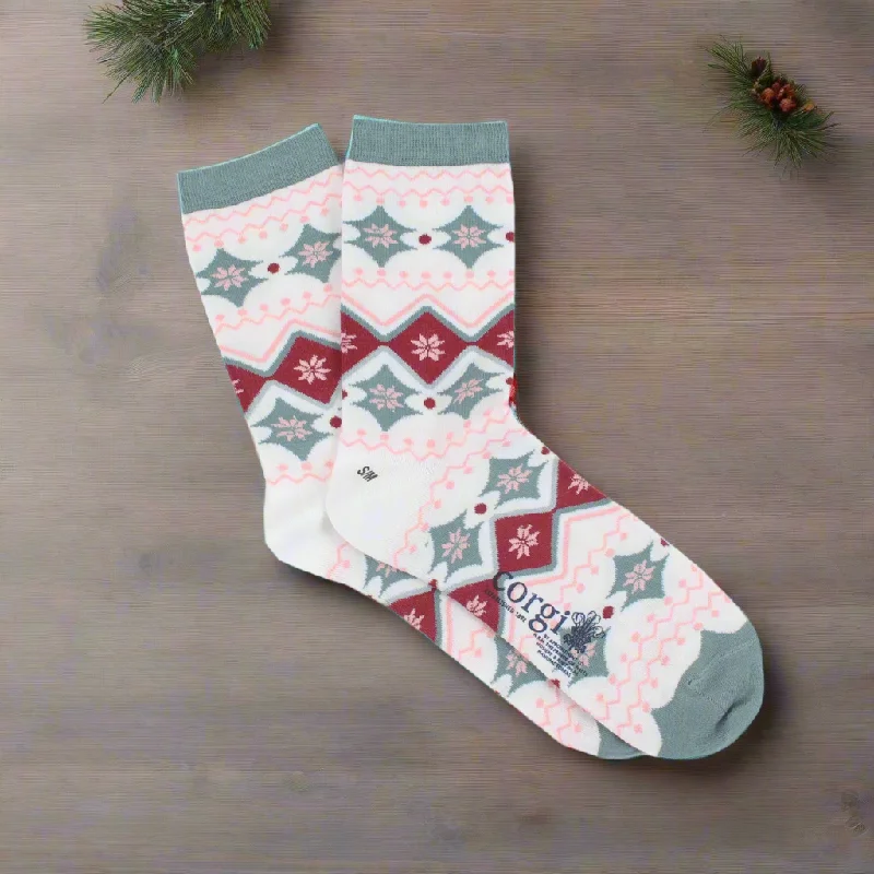 Unwind with Weekend Discounts Women's Christmas Fair Isle Cotton Socks