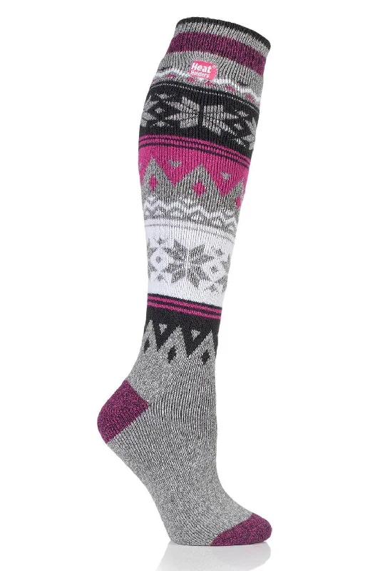 Light Grey/Cerise